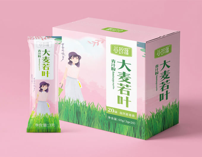 谷珍源包裝設(shè)計,大麥若葉包裝設(shè)計,美容養(yǎng)顏包裝設(shè)計,果粉包裝設(shè)計